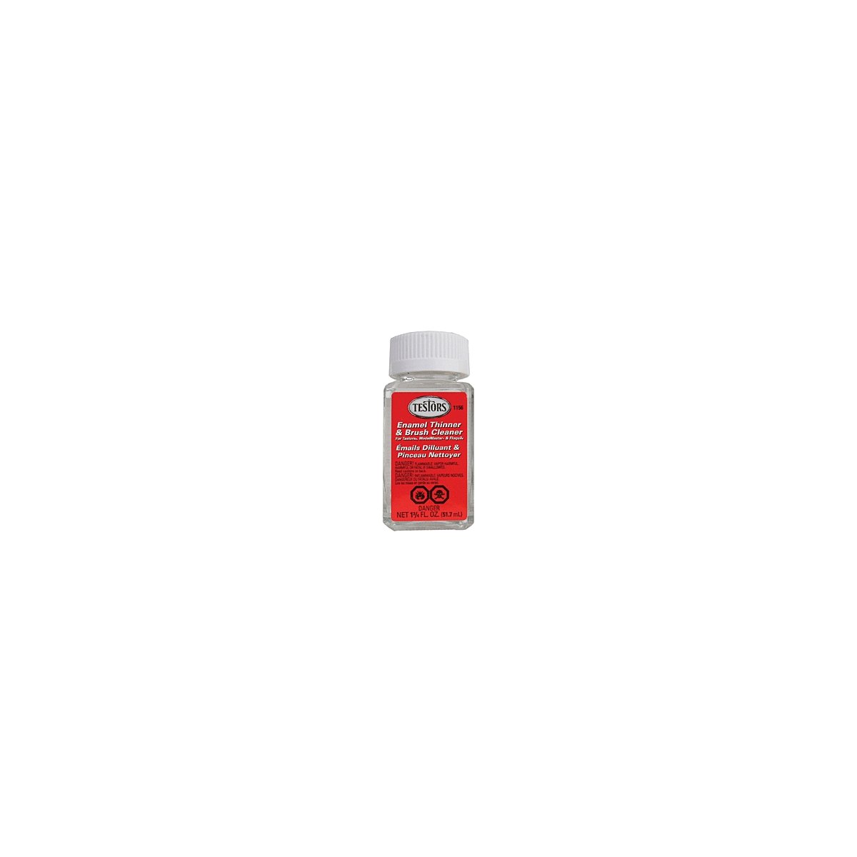 Model Master(R) - Enamel Thinners -- Clear - 1.75oz 51.8mL - Bottle, All Scales, Testor Corp 1156