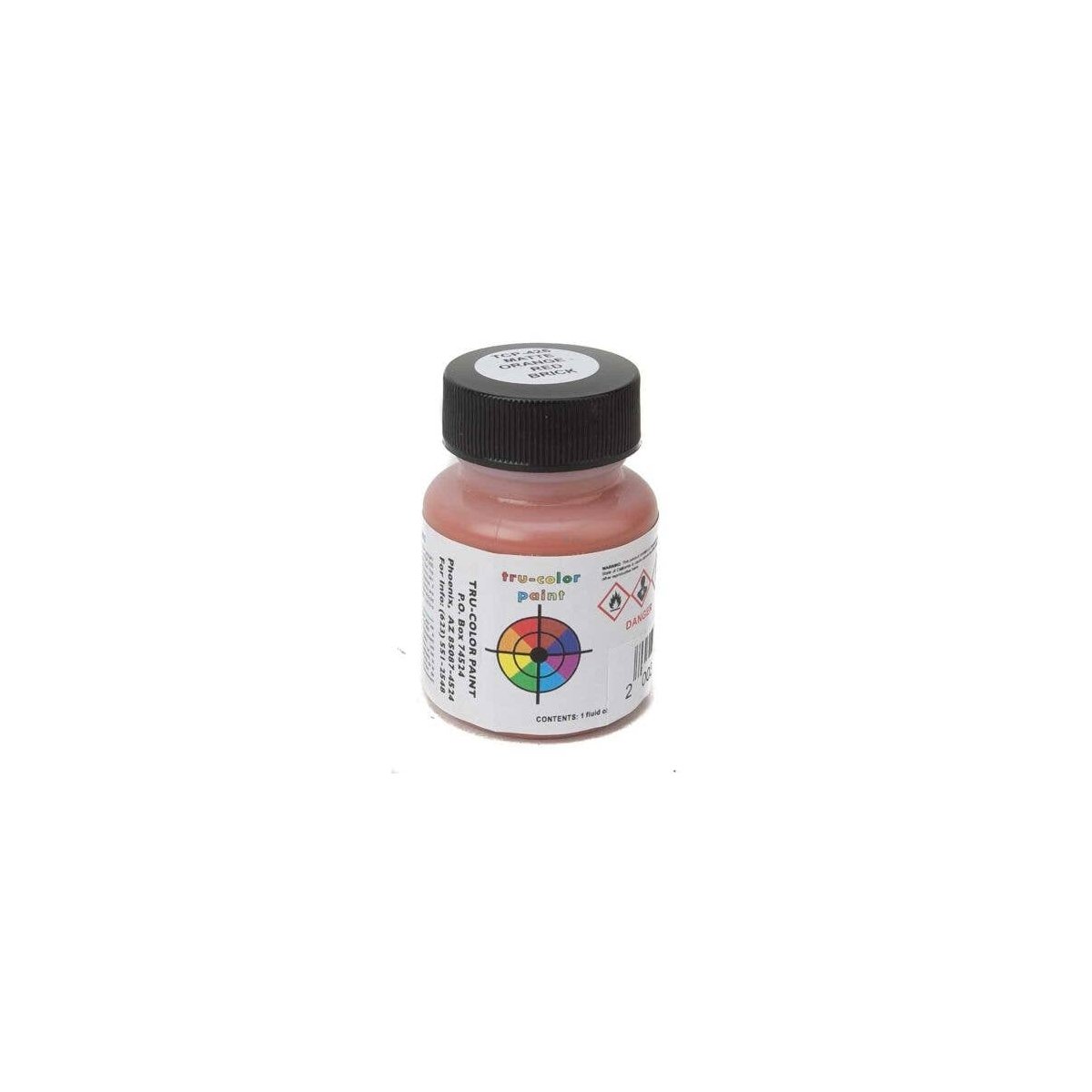 Sprayable Matte Paints - 1oz 29.6mL -- Orange/Red Brick, All Scales, Tru-Color Paint 426
