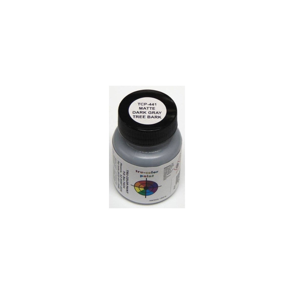 Sprayable Matte Paints - 1oz 29.6mL -- Dark Gray Tree Bark, All Scales, Tru-Color Paint 441