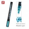 Super Metallic Color Paint Marker -- Metallic Cyan, All Scales, DSPIAE MKA06