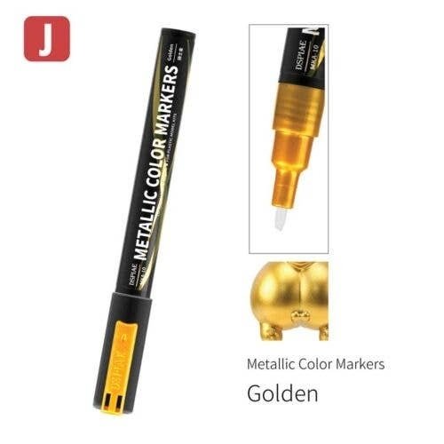 Super Metallic Color Paint Marker -- Golden, All Scales, DSPIAE MKA10