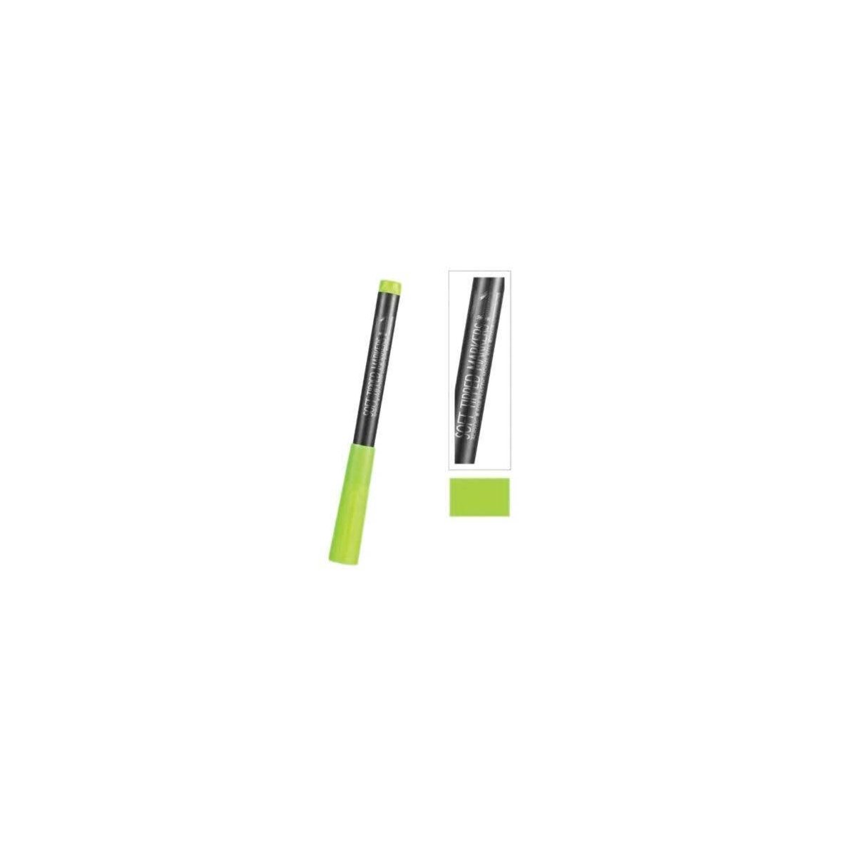 Soft Tipped Water-Based Paint Marker Pen -- Flourescent Green, All Scales, DSPIAE MKF01