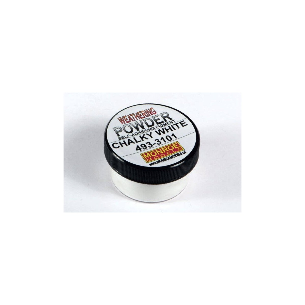 Weathering Powder - 1oz 29.6mL -- Chalky White, All Scales, Monroe Models 3101