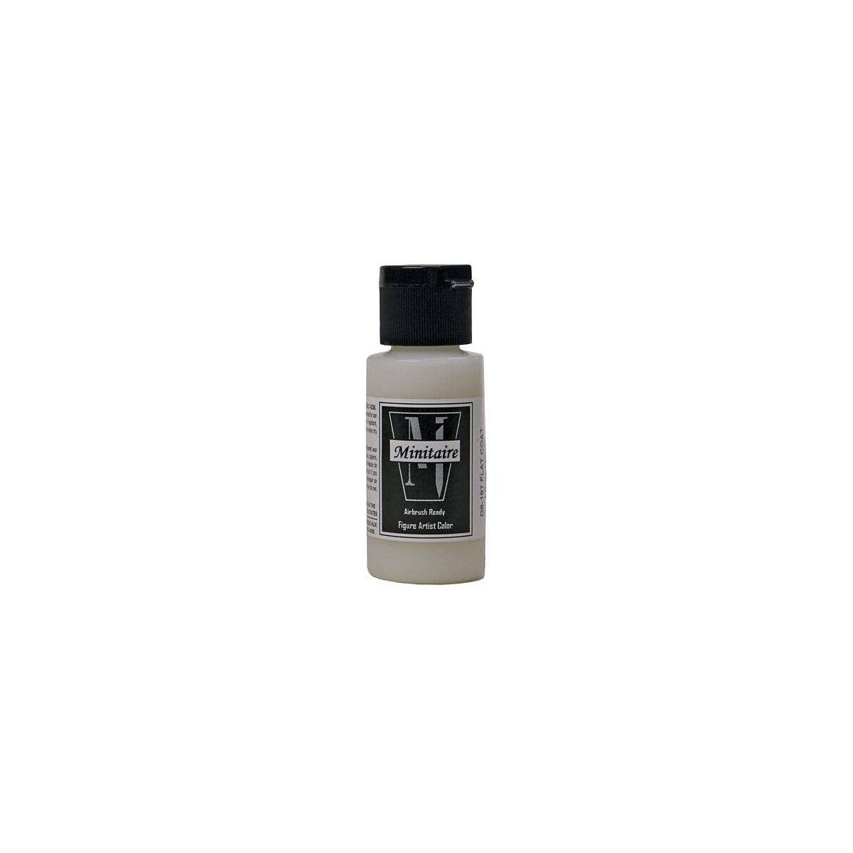 Acrylic Airbrush-Ready Clear Finish - Minitaire -- Clear Flat - 1oz 29.6mL, All Scales, Badger Air Brush Co D6197
