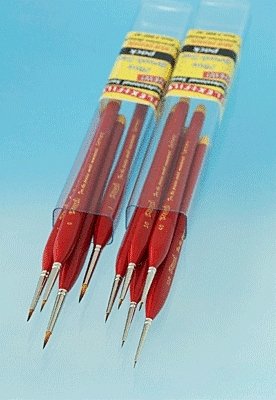 Precision Paint Brush Set - Flex-I-File(R) -- Fine - 1 Each 0-3, All Scales, Profile Accessories Inc. BRF4P
