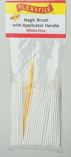 Magic Brush Bulk Pack -- Fine (white) pkg(100), All Scales, Profile Accessories Inc. M930001B