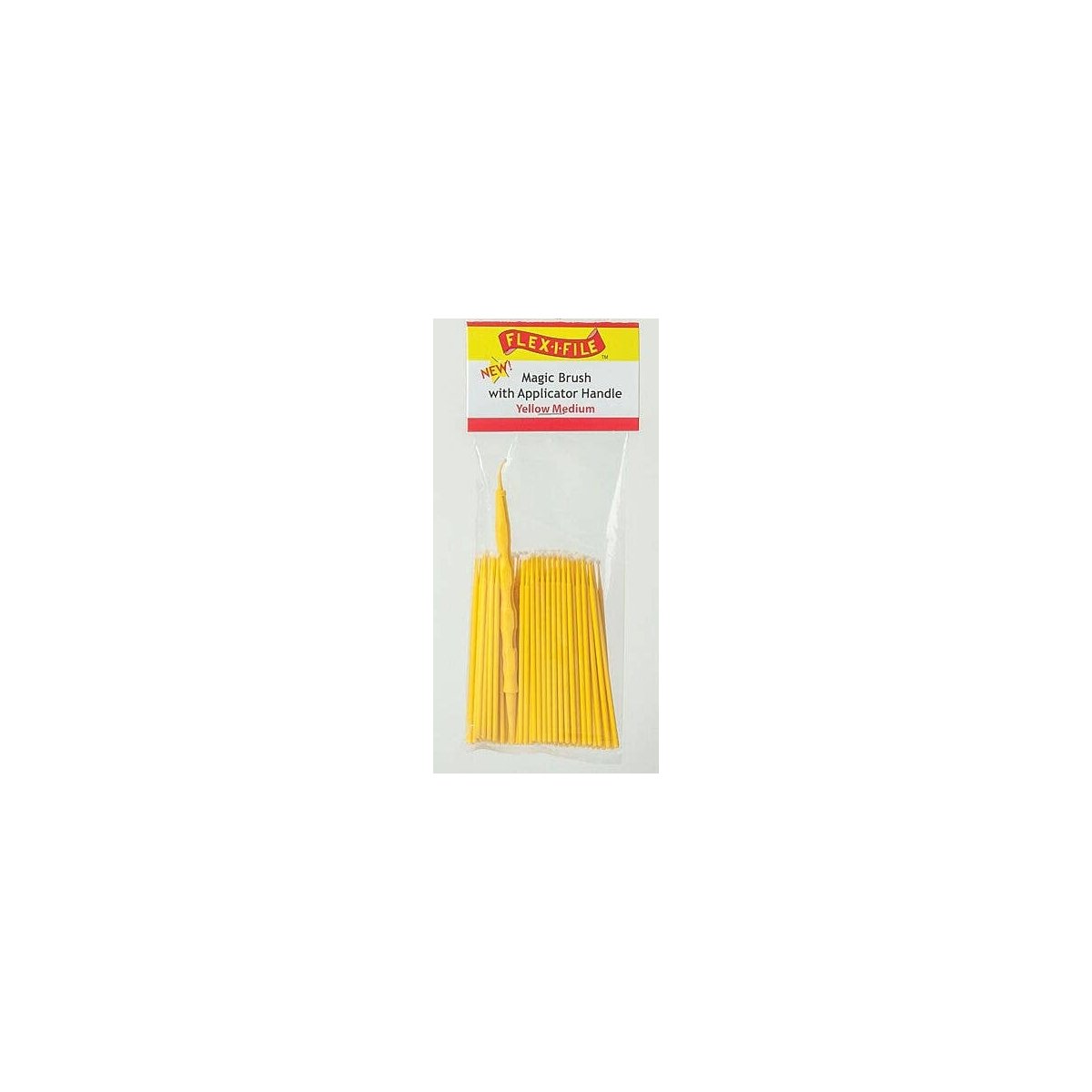 Magic Brush Bulk Pack -- Medium (yellow) pkg(100), All Scales, Profile Accessories Inc. M929005B