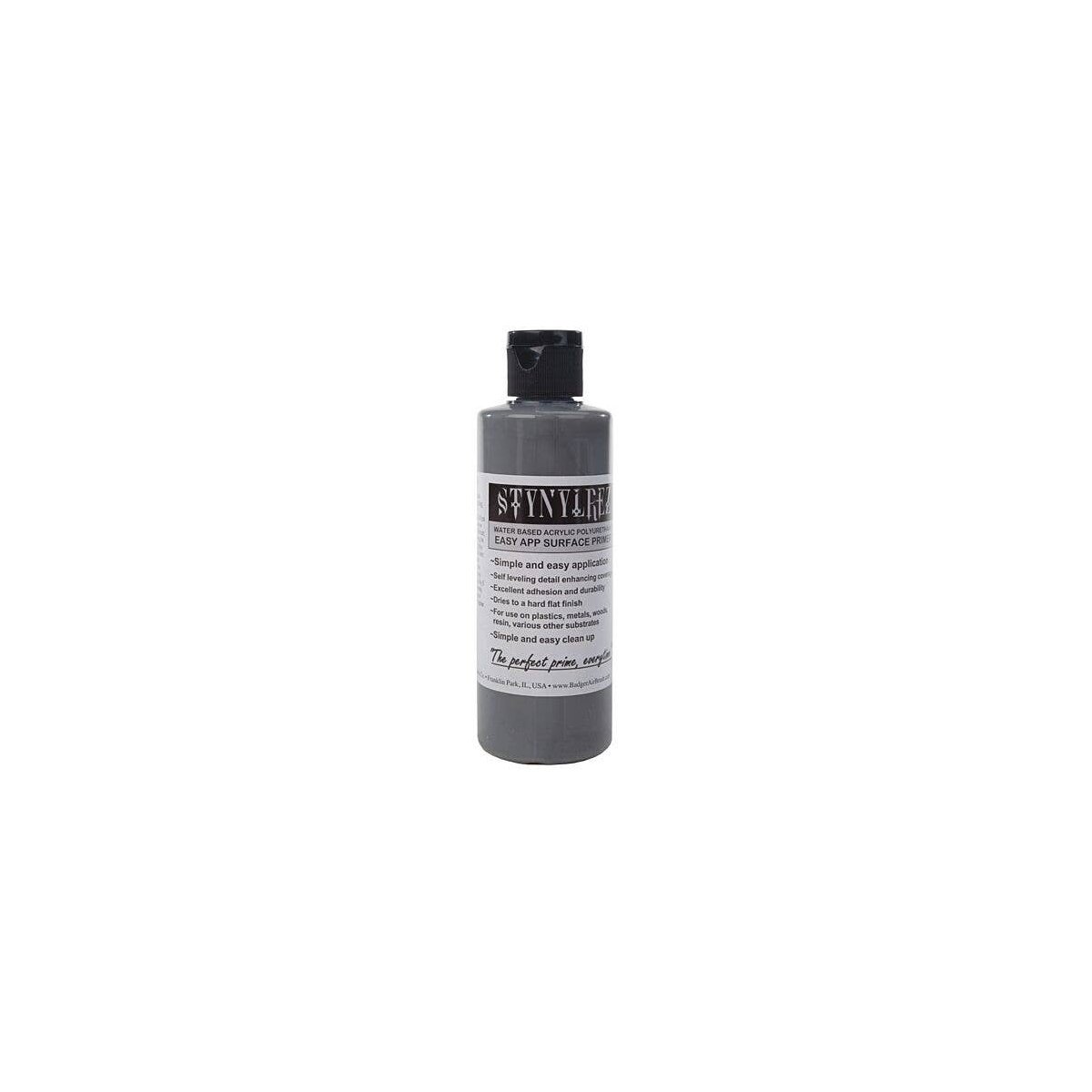 Primer - 4oz 118mL - Modelflex Paint -- Gray, All Scales, Badger Air Brush Co 402
