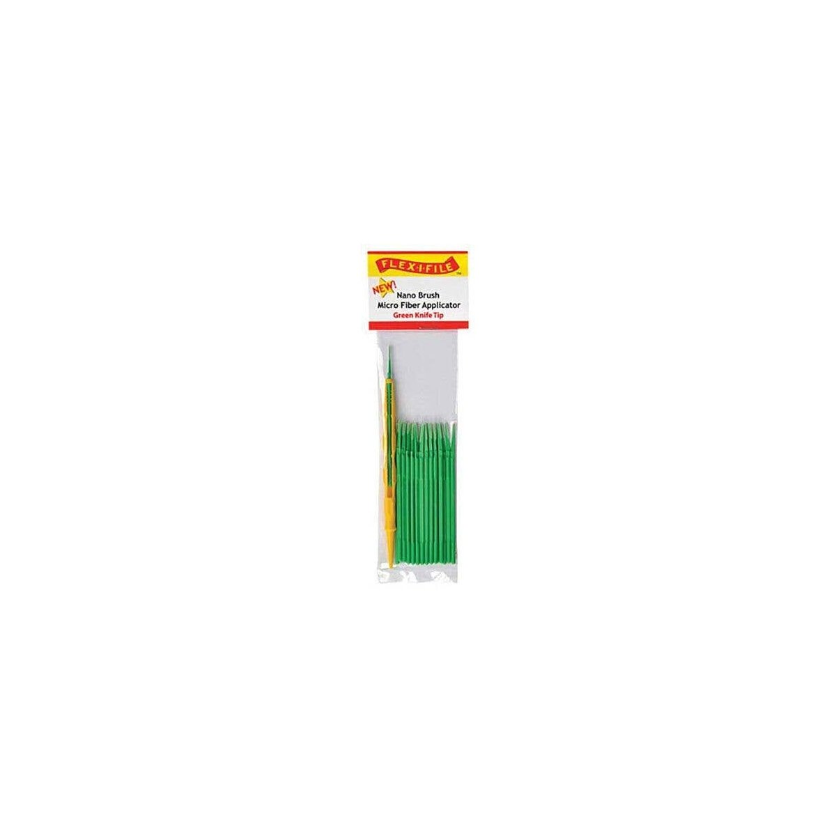 Nano Brush -- Knife Tip & 1 Applicator Handle/Holder (green) pkg(24), All Scales, Profile Accessories Inc. N938001