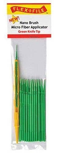 Nano Brush -- Knife Tip & 1 Applicator Handle/Holder (green) pkg(24), All Scales, Profile Accessories Inc. N938001