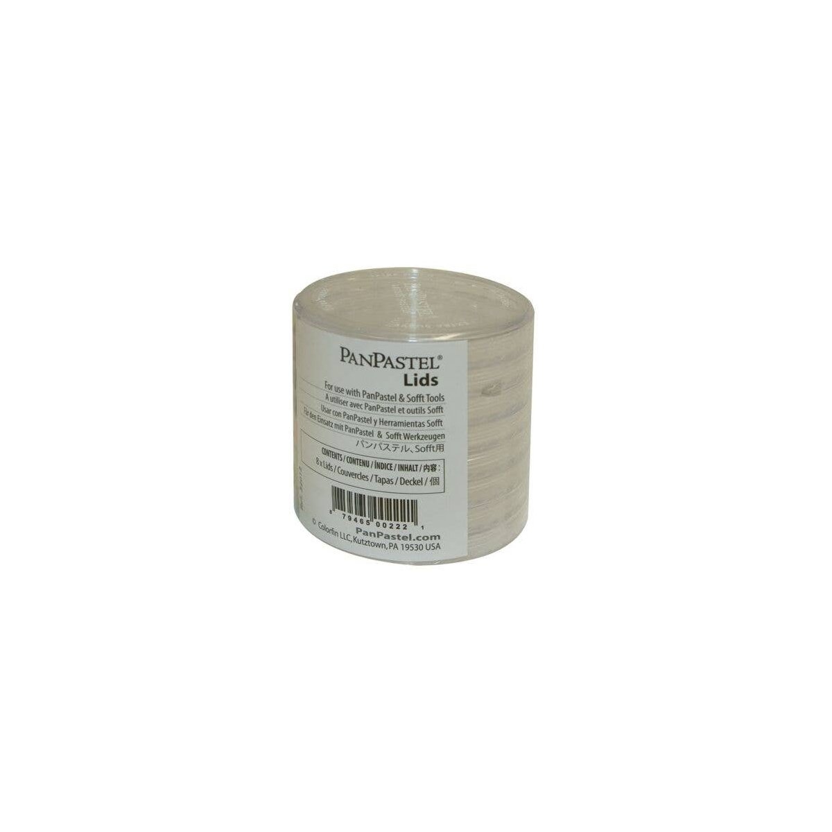 8 Lids for Storage Jars, All Scales, Pan Pastel 32012