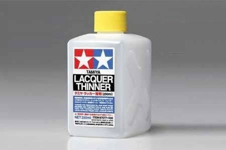 Lacquer Thinner -- 8.5oz 250mL, All Scales, Tamiya Paints 87077