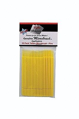 Fine Applicator Brush - Microbrush(R) -- Yellow pkg(25), All Scales, Profile Accessories Inc. 1301