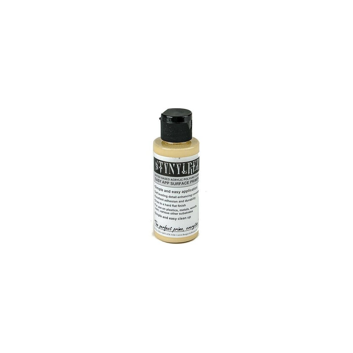 Modelflex Paint - Primer - 2oz 59.1mL -- Neutral Yellow, All Scales, Badger Air Brush Co 206