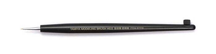 Pointed Modeling Brush HG II -- Ultra Fine, All Scales, Tamiya Paints 87216