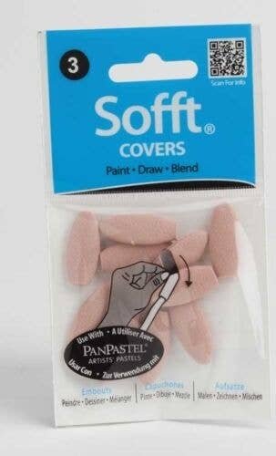 Panpastel Sofft Covers -- No.3 Oval pkg(10), All Scales, Pan Pastel 62003