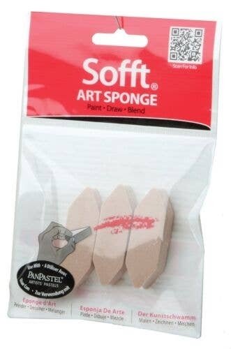 Panpastel Sofft Sponge Bar -- Point pkg(3), All Scales, Pan Pastel 61024