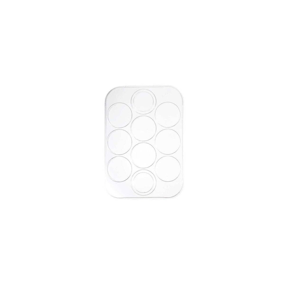 10 Color Palette Tray & Lid - Sofft(R) -- Holds 10 Colors, All Scales, Pan Pastel 35010