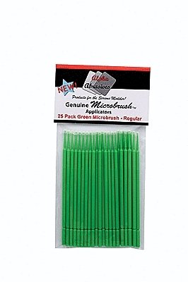 Regular Applicator Brush - Microbrush(R) -- Green pkg(25), All Scales, Profile Accessories Inc. 1302