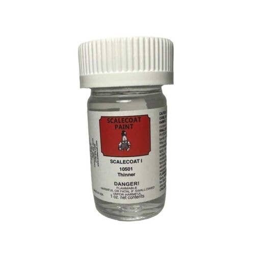 Scalecoat I Thinner 1oz 29.6ml, All Scales, Scalecoat Model Paint 10501