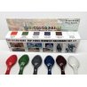 Midwest Railroads Paint Set -- Set 1 Includes SOO Red, SOO White, MRL Blue & Gray, BN Gr, All Scales, Tru-Color Paint 11004