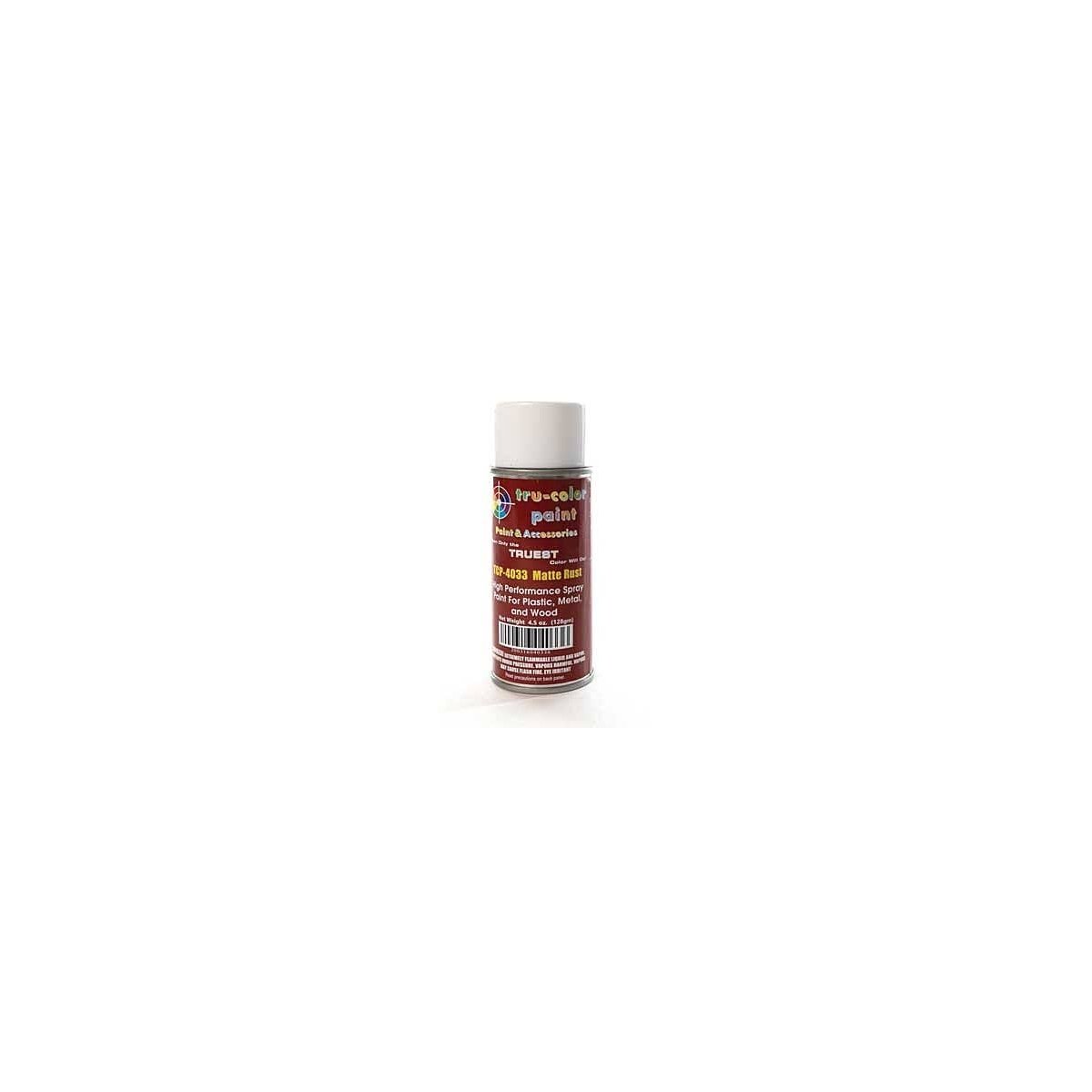 Aerosol Spray Paint 4.5oz 135ml Can -- Matte Rust, All Scales, Tru-Color Paint 4033