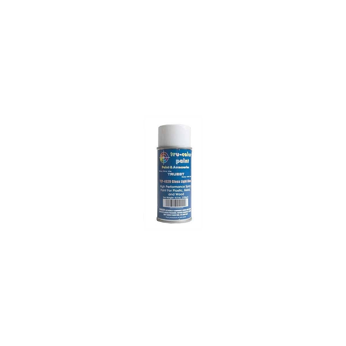 Aerosol Spray Paint 4.5oz 135ml Can -- Gloss Light Blue, All Scales, Tru-Color Paint 4029