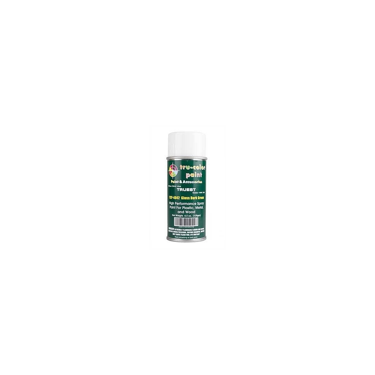 Aerosol Spray Paint 4.5oz 135ml Can -- Gloss Dark Green, All Scales, Tru-Color Paint 4042