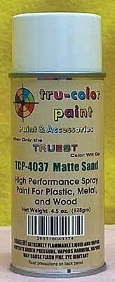 Aerosol Spray Paint 4.5oz 135ml Can -- Matte Sand, All Scales, Tru-Color Paint 4037