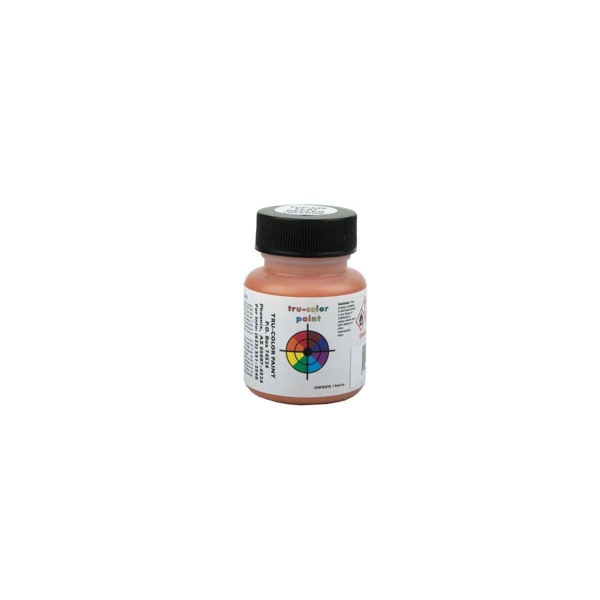 Flat Brushable Color Acrylic Paints - 1oz 29.6mL -- Reefer Orange, All Scales, Tru-Color Paint 842