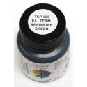 Railroad Color Acrylic Paints - 1oz 29.6mL -- Illinois Terminal Brewster Green, All Scales, Tru-Color Paint 366