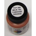 Railroad Color Acrylic Paints - 1oz 29.6mL -- Milwaukee Road Caboose Orange, All Scales, Tru-Color Paint 368