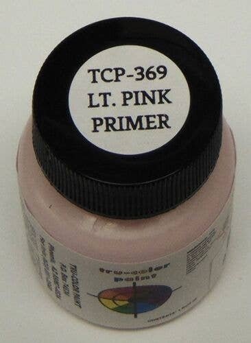 Railroad Color Acrylic Paints - 1oz 29.6ml -- Light Pink Primer, All Scales, Tru-Color Paint 369