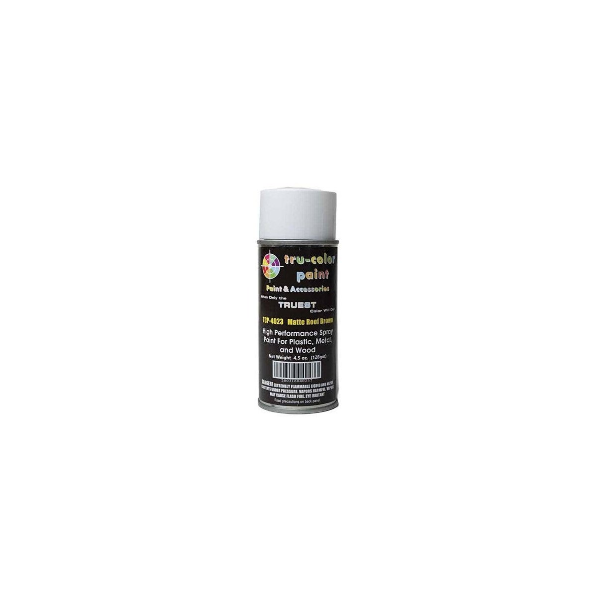 Aerosol Spray Paint 4.5oz 135ml Can -- Matte Roof Brown, All Scales, Tru-Color Paint 4023