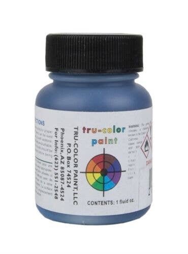 Railroad Color Acrylic Paints - 1oz 29.6mL -- St Louis-San Francisco Frisco Meteor Blue, All Scales, Tru-Color Paint 392