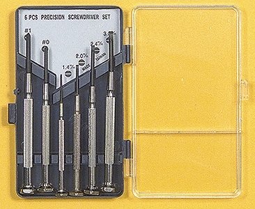 6-Piece Precision Screwdriver Set -- Carded, All Scales, Excel Hobby Blades Corp. 55662
