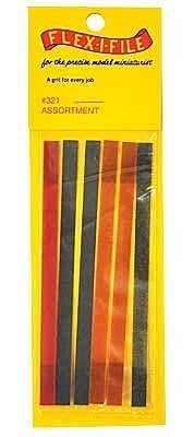Flex-I-File Assorted Refill Tapes -- 2 Each: Fine, Medium, Coarse, All Scales, Profile Accessories Inc. 321