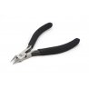 Sharp-Pointed Side Cutter for Plastic Sprues -- Black PVC Grip, All Scales, Tamiya Paints 74123
