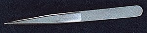 Fine-Pointed Tweezers -- 4-1/4′, All Scales, Mascot Precision Tools 501