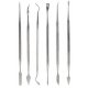 Modeling Spatula Set -- Dental Tool-Style pkg(6), All Scales, Faller Gmbh 170545