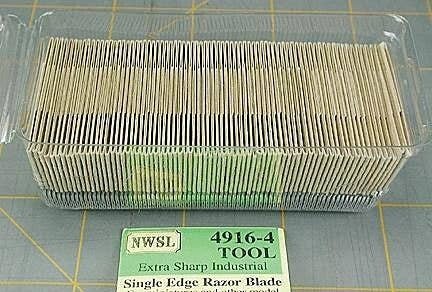Single-Edge Razor Blades -- For Chopper 53-494 (Sold Separately) pkg(75), All Scales, Northwest Short Line 49164