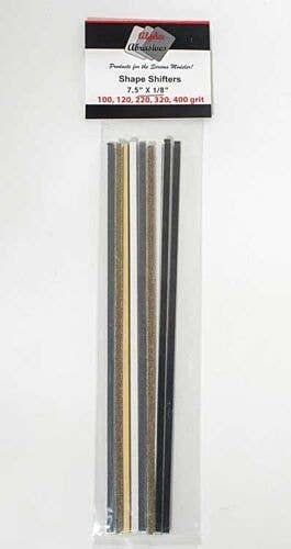 Shape Shifters - Bendable Abrasive Files -- 2 Each Grit: Brown 100, Dark Gray 120, All Scales, Profile Accessories Inc. 908