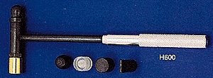 Multi-Hammer with 6 Heads -- Includes: chisel, flat brass, nylon face, round face, , All Scales, Mascot Precision Tools 600