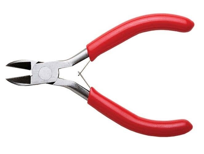 Spring Loaded Soft Grip Pliers -- 4-1/2′ Wire Cutter, Carded, All Scales, Excel Hobby Blades Corp. 55550