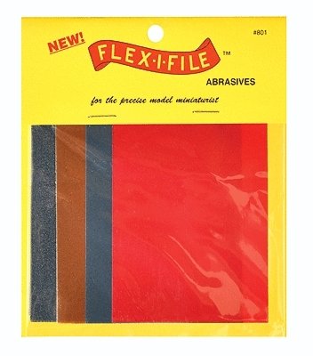 Flex-I-File Abrasives Package -- Includes 2 Sheets Each 150, 280, 320 & 600 Grit, All Scales, Profile Accessories Inc. 801