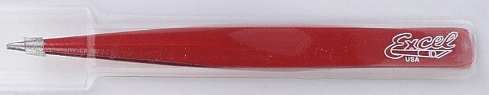 Hollow Handle Fine Point Tweezers -- Red, All Scales, Excel Hobby Blades Corp. 30428
