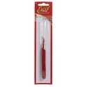 Slanted Fine Point Tweezers -- Red, All Scales, Excel Hobby Blades Corp. 30426