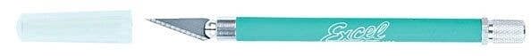 K18 Grip-On Non-Roll Soft Handle Knife -- Green, Carded w/Safety Cap, All Scales, Excel Hobby Blades Corp. 16022