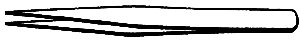 Tweezers -- Fine Point - 4-1/4′ 10.8cm Length, All Scales, Zona Tools 37542