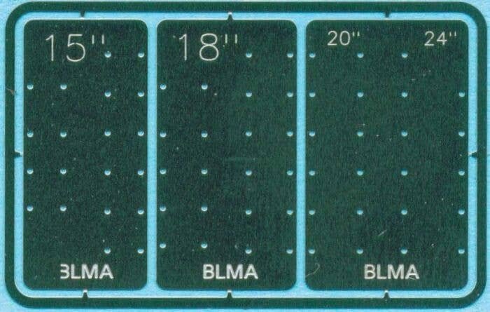 Grab Iron Drill Templates -- 4 Sizes, N, Atlas Model Railroad Co. BLMA57